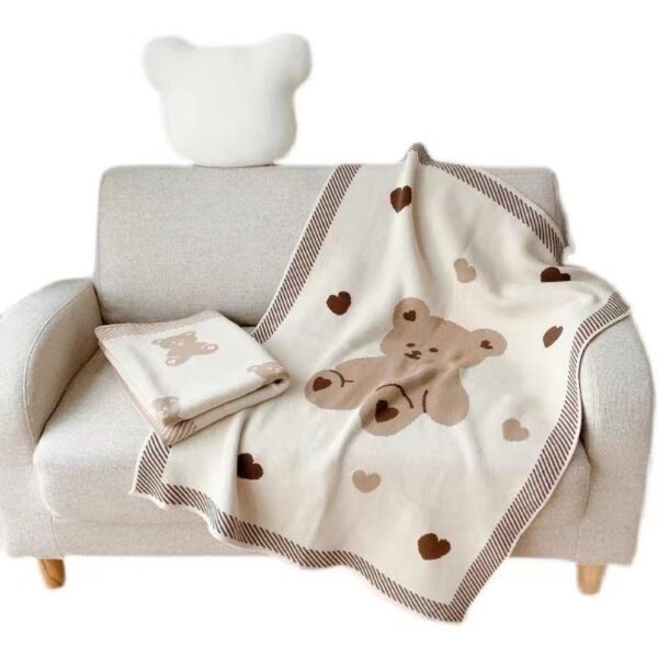 Winter Blanket Baby Stroller Warm Knitted Blanket - Image 4