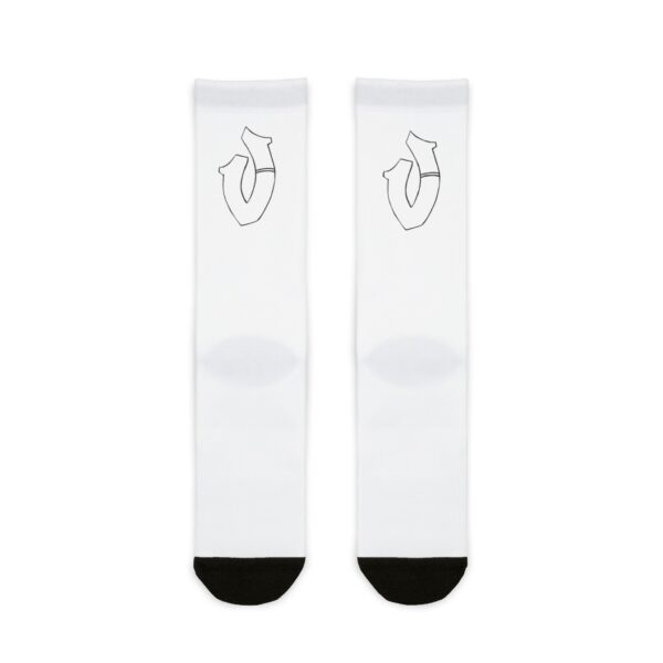 Stylish Sublimation Crew Socks - Unique Design for Everyday Wear - Image 2