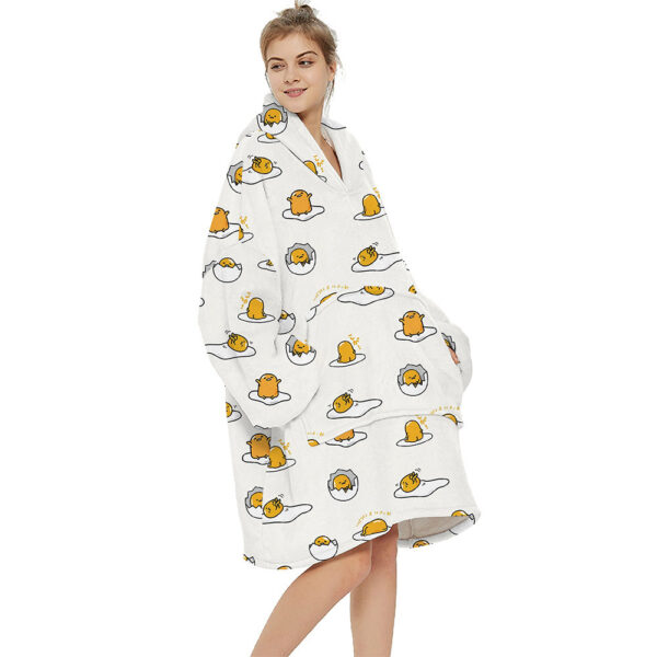 Printed warm layabout blanket hoodie - Image 10