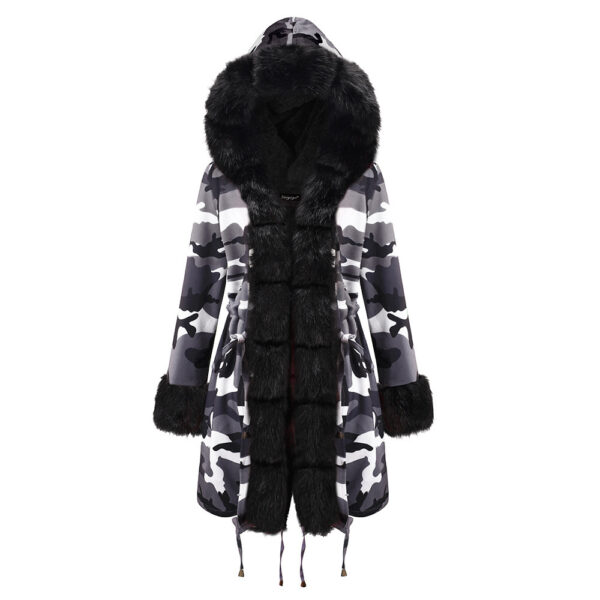 Fur Collar Coat Plus Size Winter Coat - Image 5