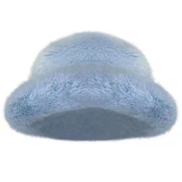 Plush Hat Fur Big Round Hat Winter - Image 10