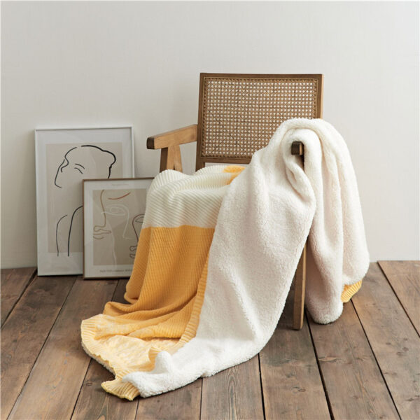 Thicken Warm Siesta Blanket Quilt Knitted Woolen Blanket - Image 4