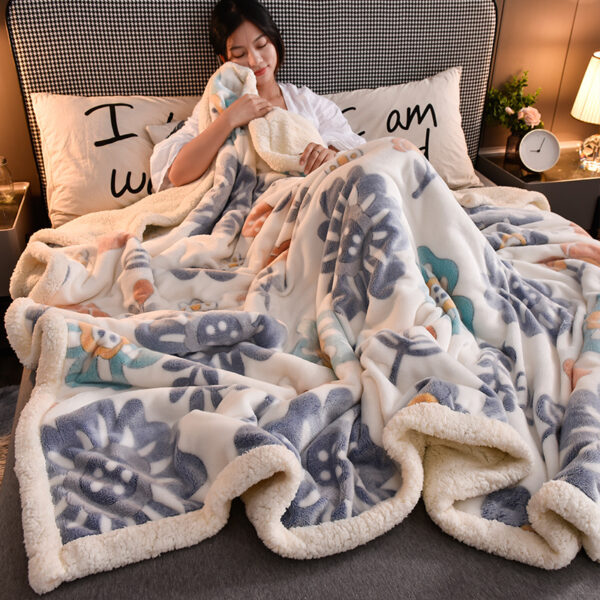 Warm Winter Double Blanket Thick Quilt - Image 6