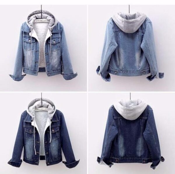 Winter denim cotton coat