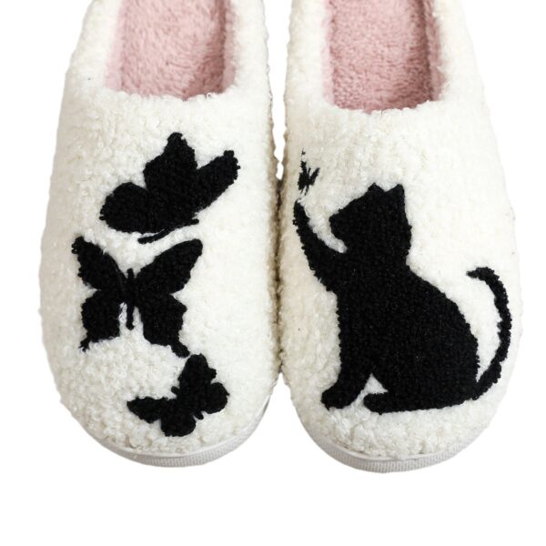 Embroidery Cotton Slippers Home Winter Comfortable Woolen Slipper - Image 5