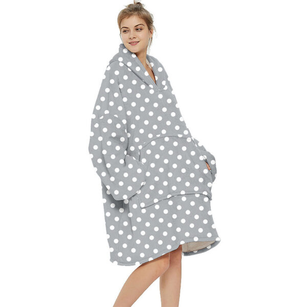 Printed warm layabout blanket hoodie