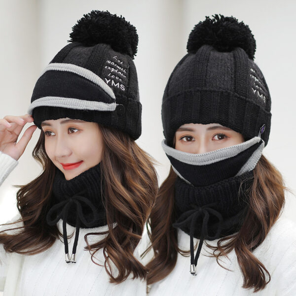 Plush thick winter woolen hat