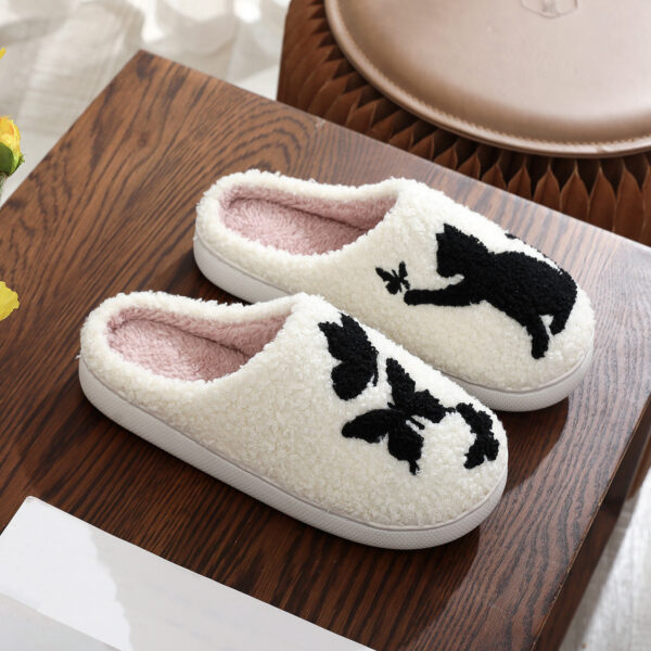 Embroidery Cotton Slippers Home Winter Comfortable Woolen Slipper - Image 3