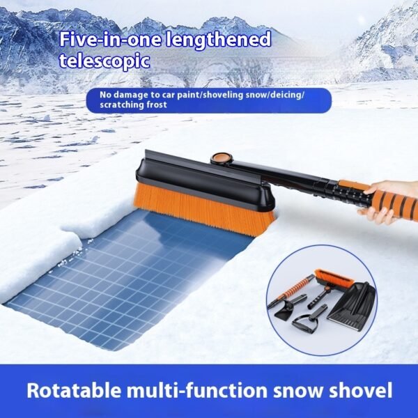 Car Snow Plough Shovel Detachable Multifunctional Five-in-one Icing Spatula Winter Snow Cleaning Tool - Image 4