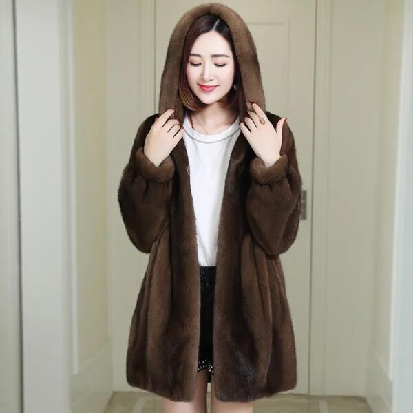 Ladies Winter Mink Coat Fur Coat - Image 4