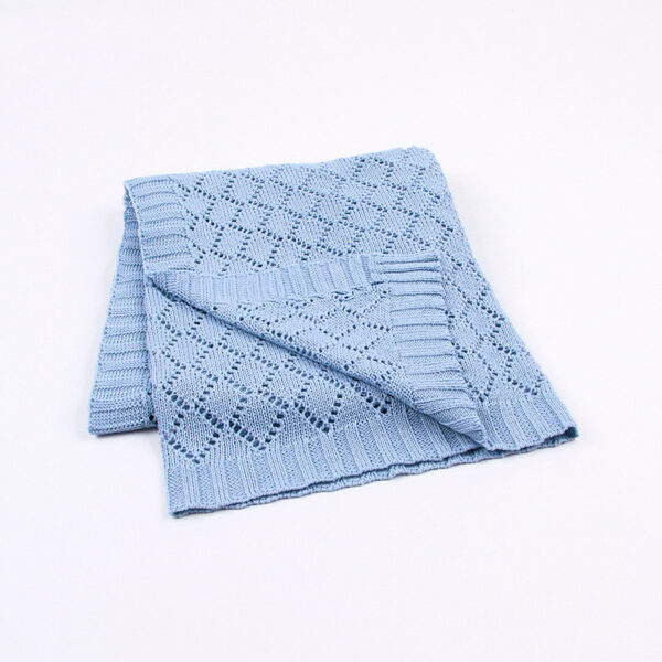 Summer Boys And Girls Knitted Hollow Throw Blanket - Image 3