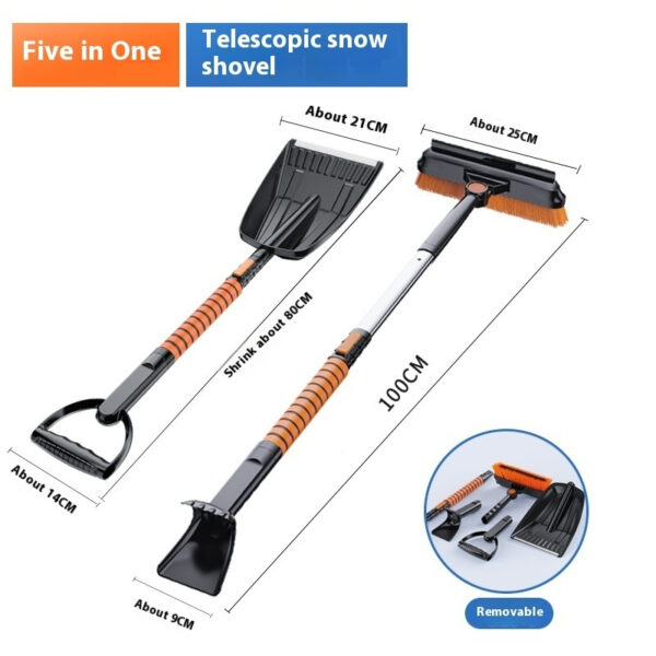 Car Snow Plough Shovel Detachable Multifunctional Five-in-one Icing Spatula Winter Snow Cleaning Tool - Image 7