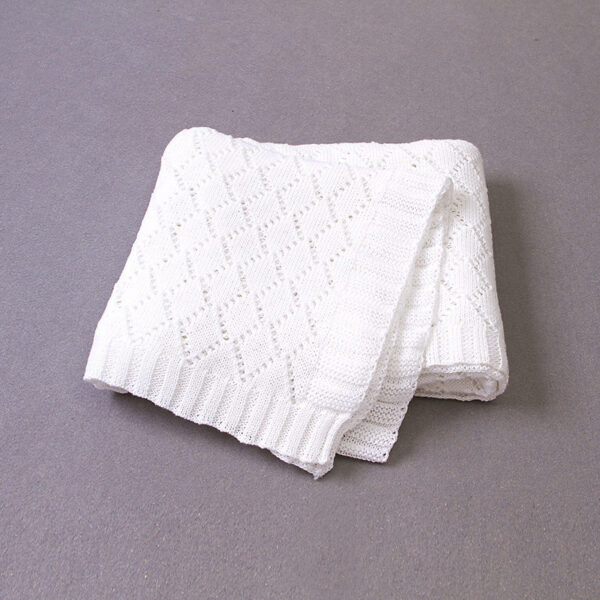 Summer Boys And Girls Knitted Hollow Throw Blanket - Image 7