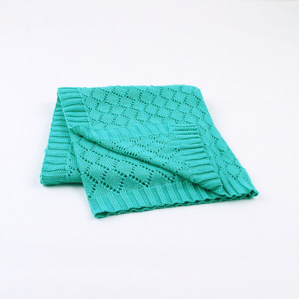 Summer Boys And Girls Knitted Hollow Throw Blanket - Image 6