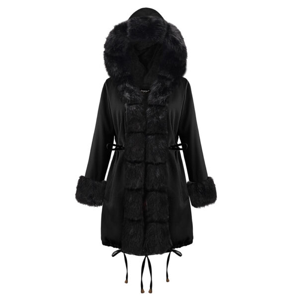 Fur Collar Coat Plus Size Winter Coat - Image 4