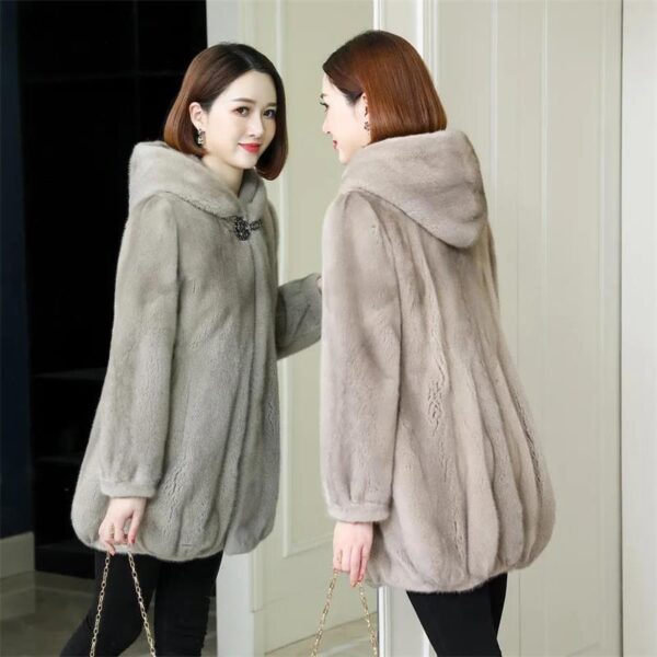 Ladies Winter Mink Coat Fur Coat - Image 2