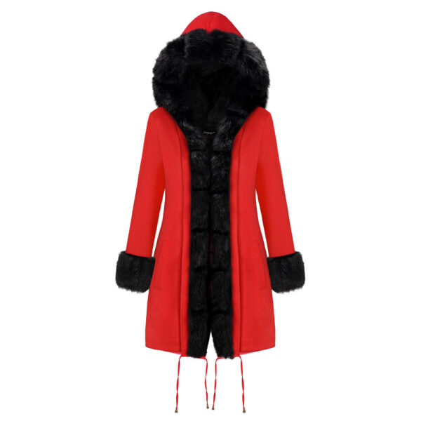 Fur Collar Coat Plus Size Winter Coat - Image 6