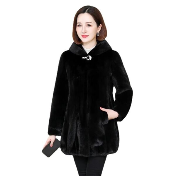 Ladies Winter Mink Coat Fur Coat - Image 5