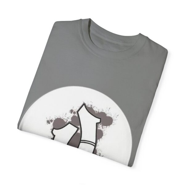 Unisex Garment-Dyed T-shirt with Edgy Graphic Design - Image 11