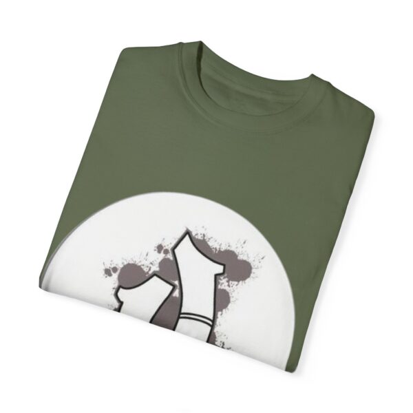 Unisex Garment-Dyed T-shirt with Edgy Graphic Design - Image 4